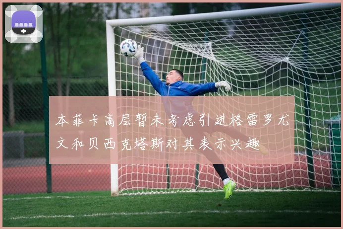 本菲卡高层暂未考虑引进格雷罗尤文和贝西克塔斯对其表示兴趣